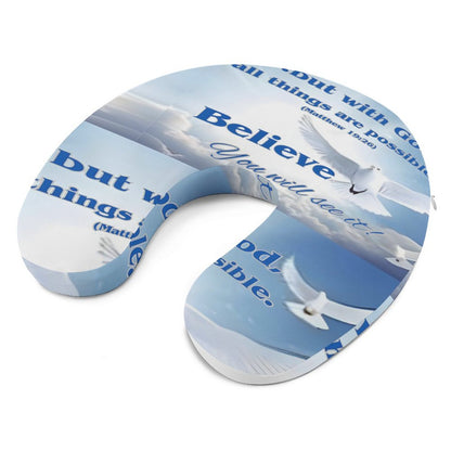 Neck Pillow for Restful Journeys-BELIEVE