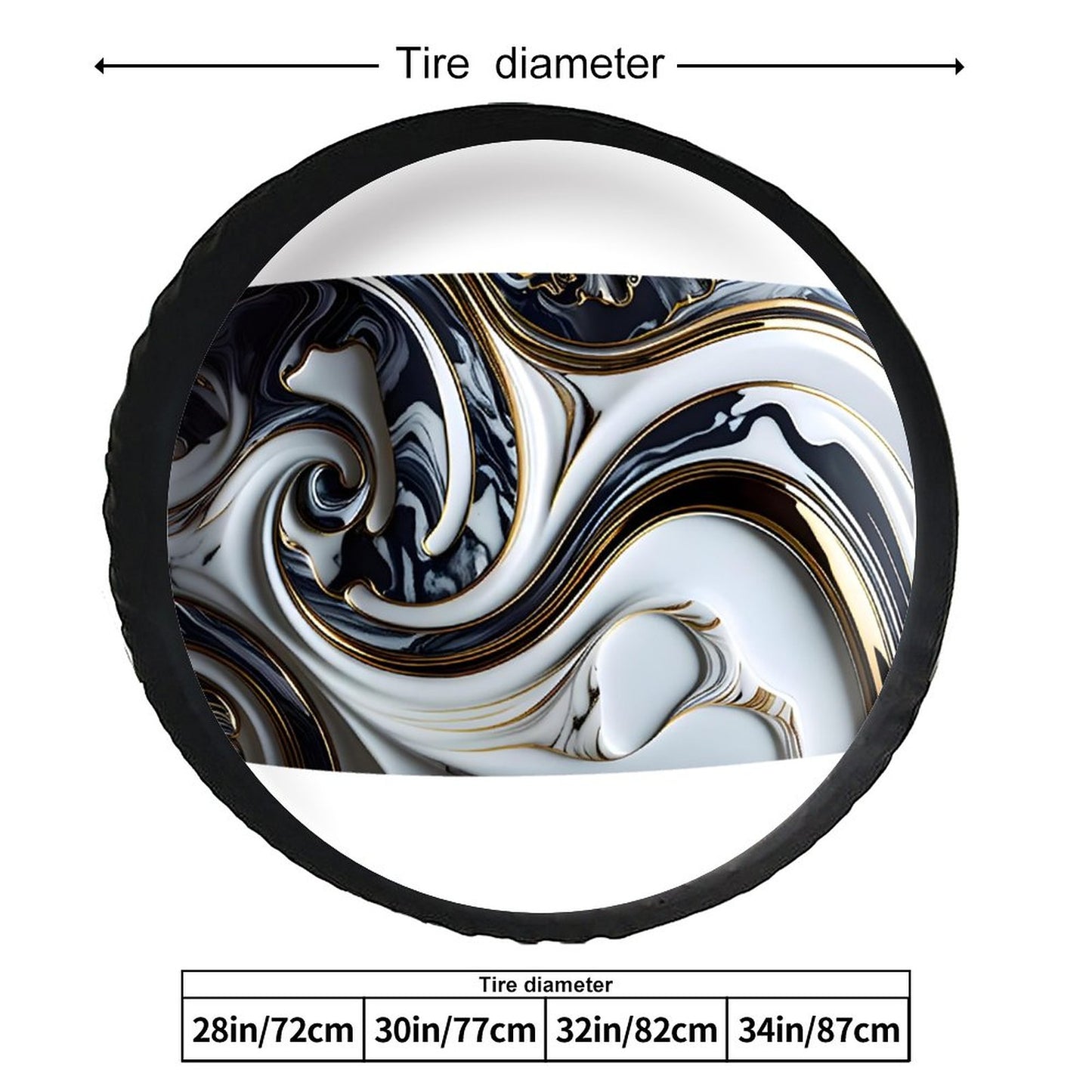 Leather Tire Cover(One-sided Printing)