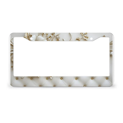 License Plate Frames with 2 Round Holes (1 Pair)
