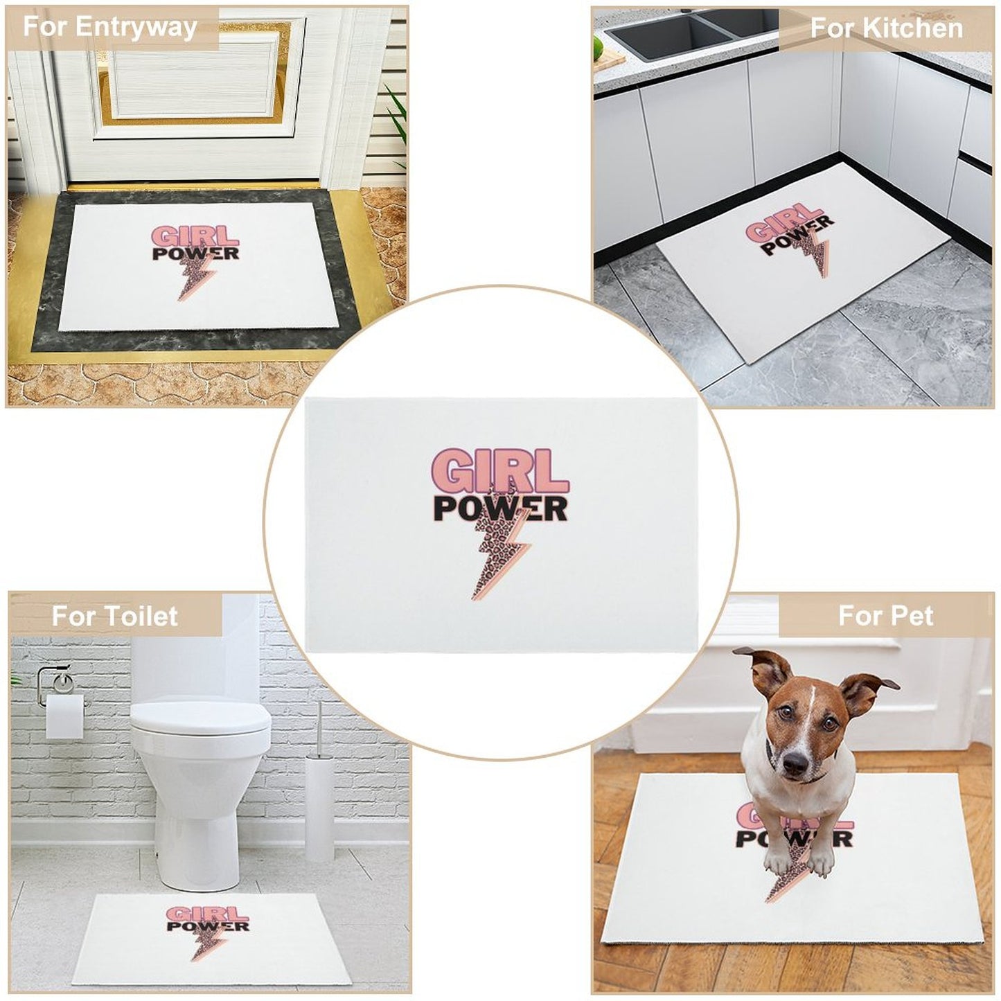 Crystal Velvet Bedroom Floor Mat