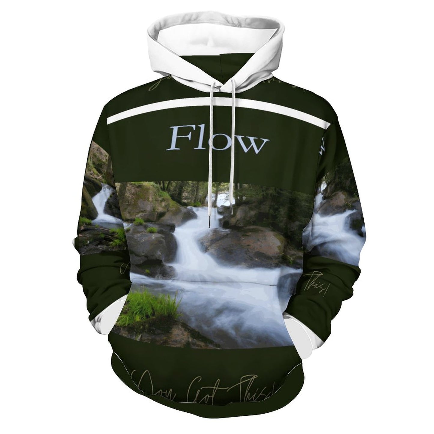 230gsm Men's Personalized Hoodie with Double-layer Cap (All-Over Printing)