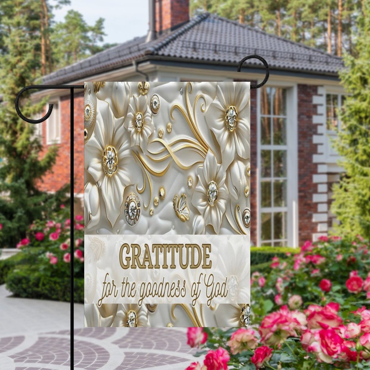 Garden Flag (2 Pics on 2 Sides)-12"x18"