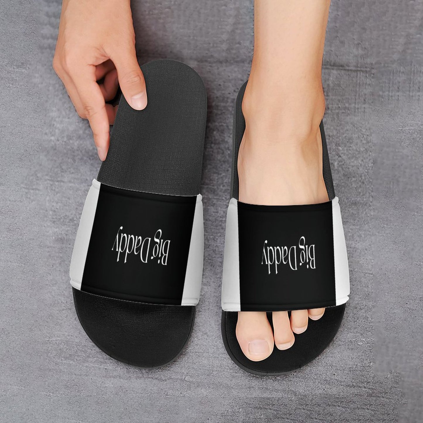 Unisex PVC Slippers-BIG DADDY (WHITE SOLES/BLACK SOLES)