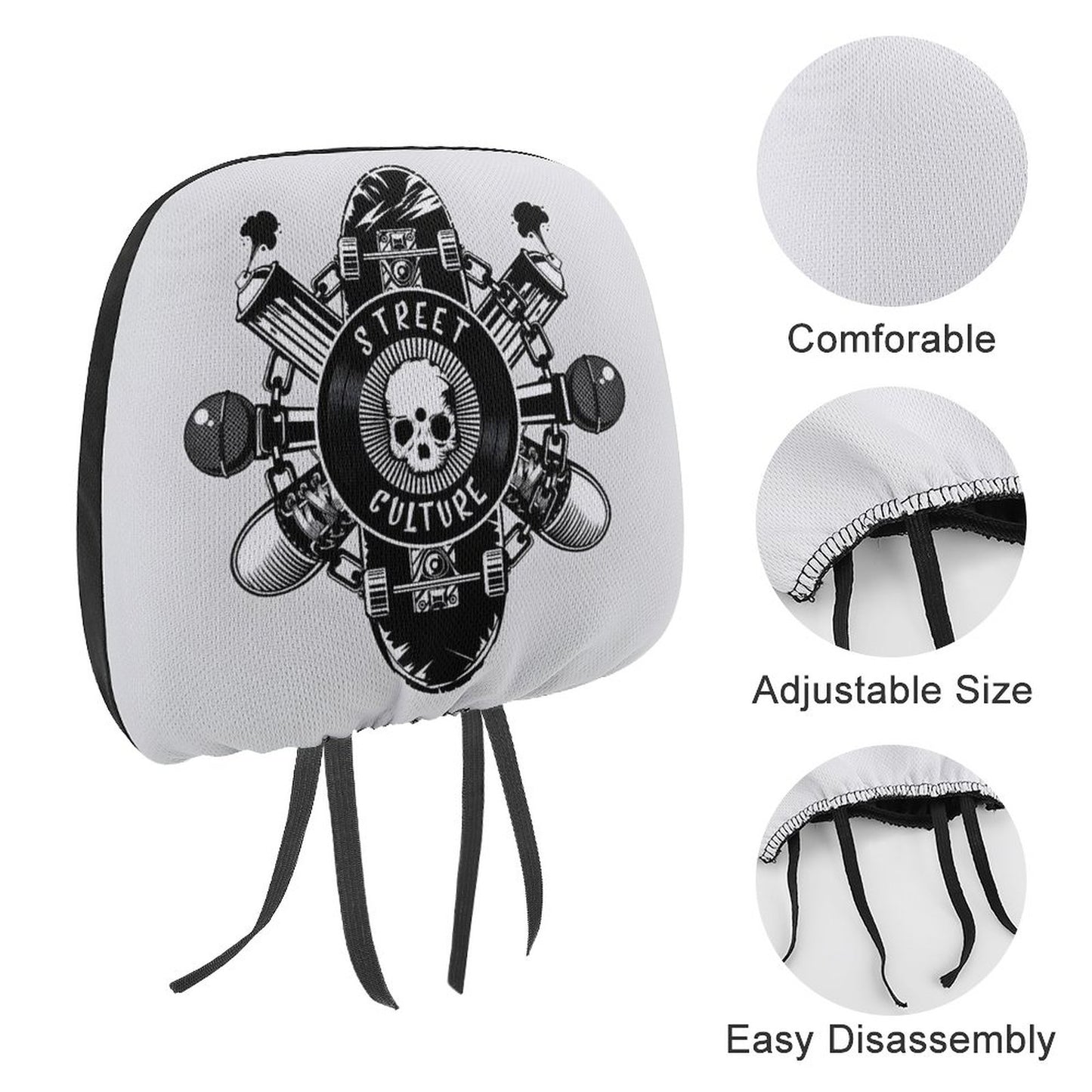Custom Car Headrest Covers