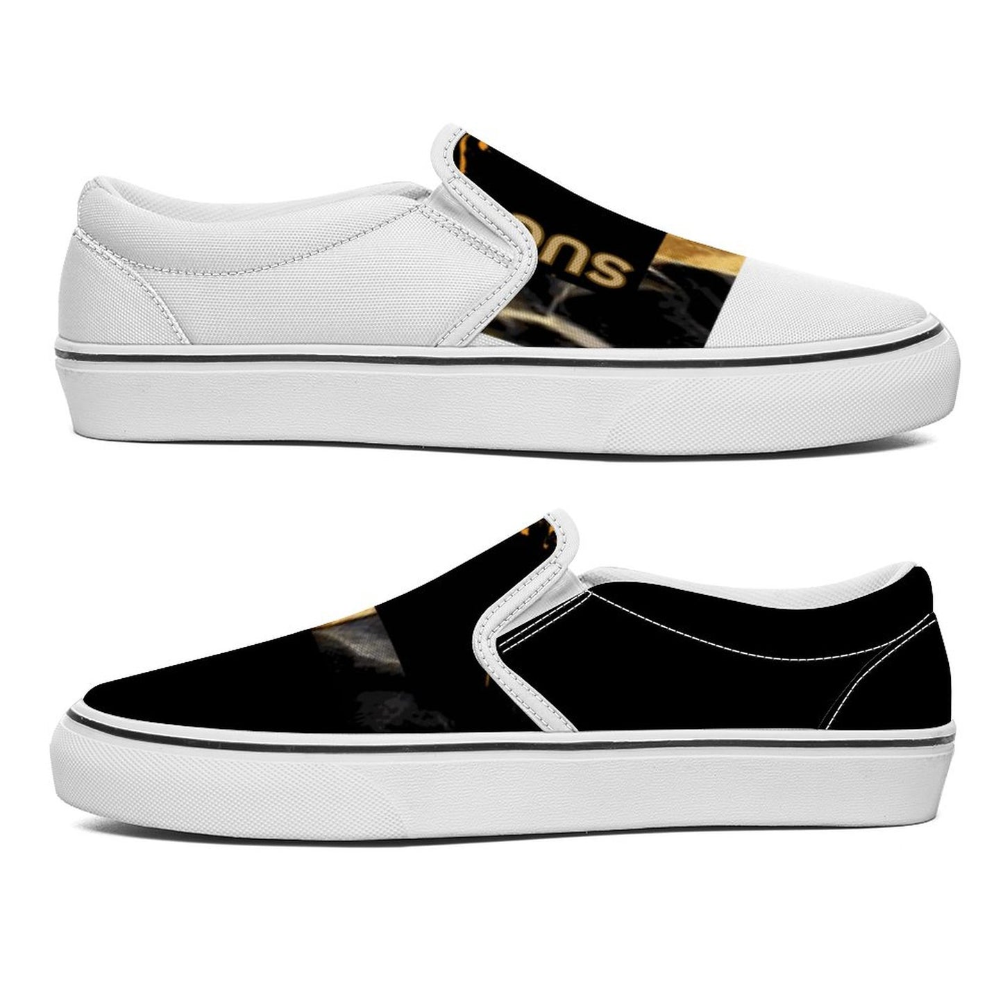 Printed Slip-on Canvas Shoes  for Teenagers and Adults