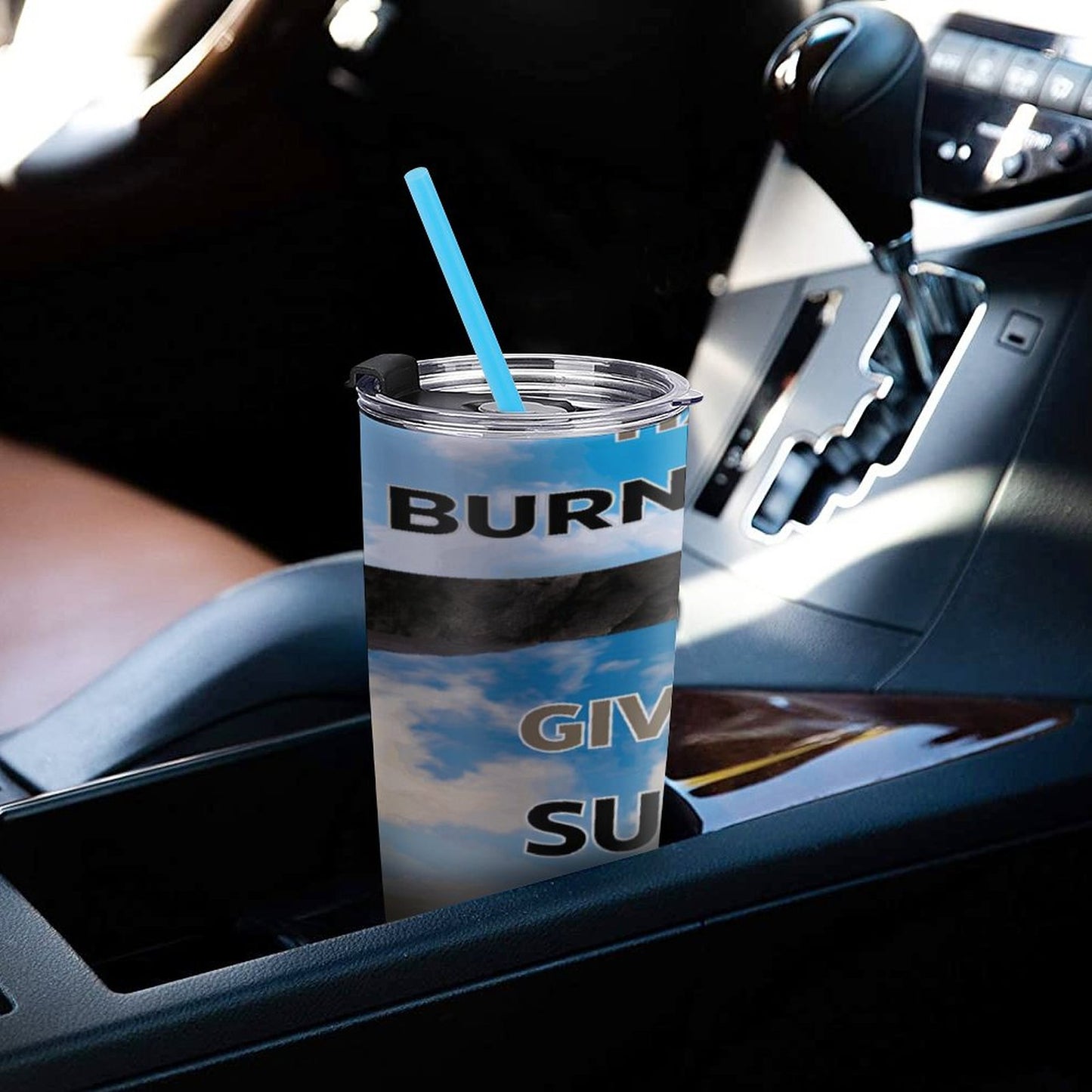 Car Travel Coffee Mug with Lid (All-Over Printing)