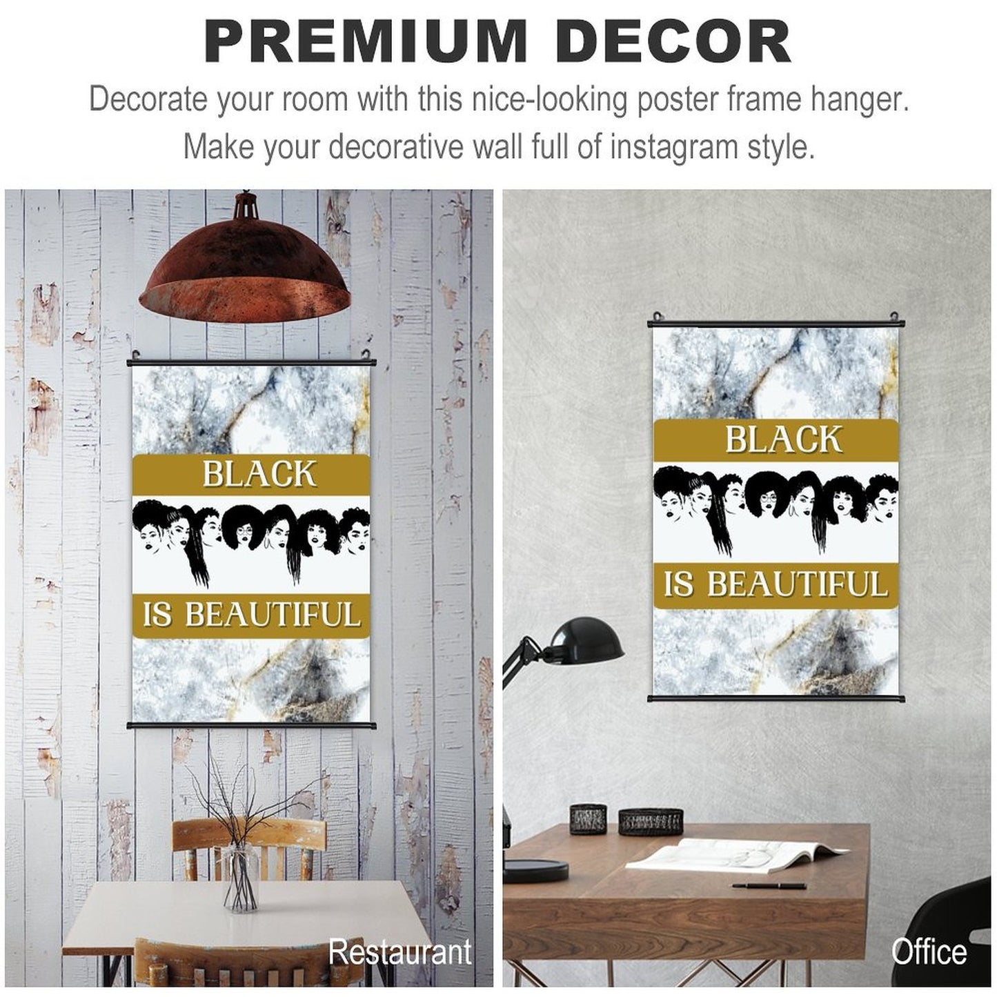 Canvas Hanging Poster with Scrolls-16"x24"/ 40x60cm