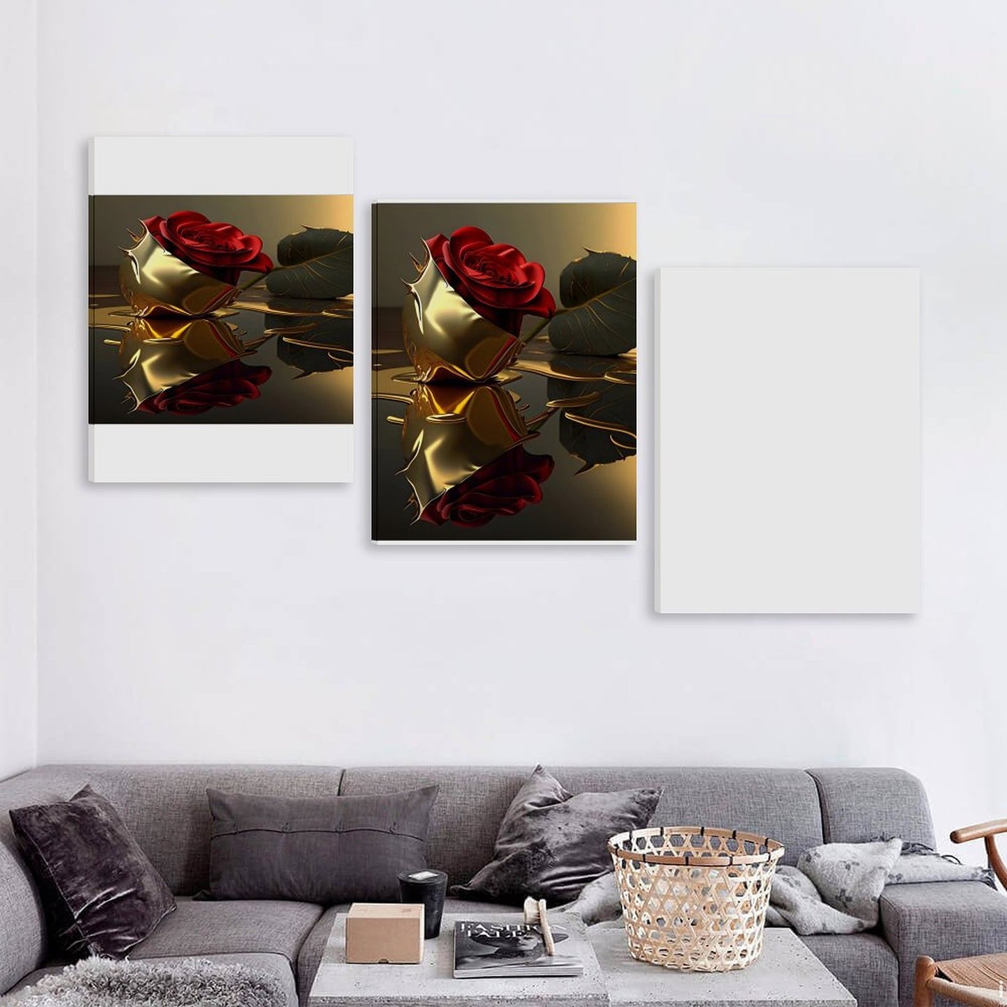 Vertical Colorful Framed Wall Art-3:4 Aspect Ratio(One-sided Printing)