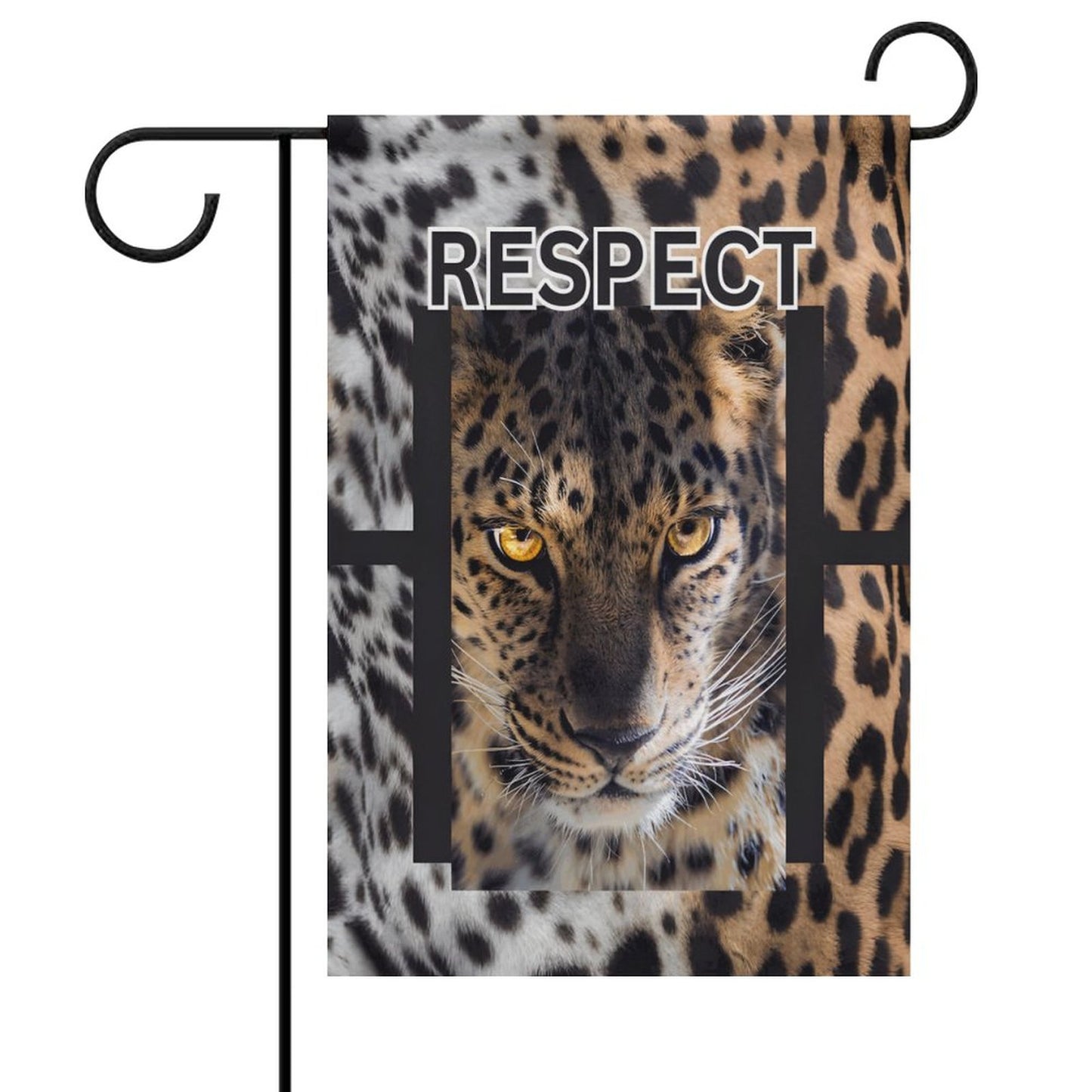 Flag in garden (1 Pic on 2 Sides)-12"x18"