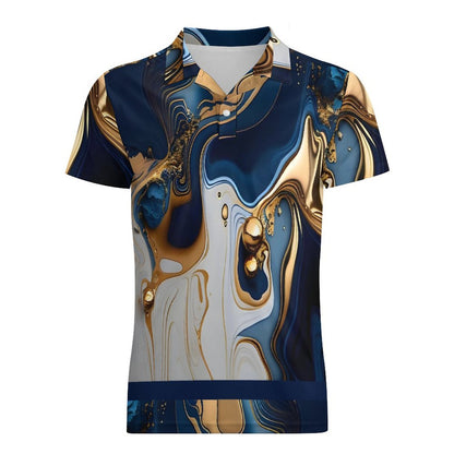 Short Sleeve Men's POLO T-shirt (All-Over Printing)