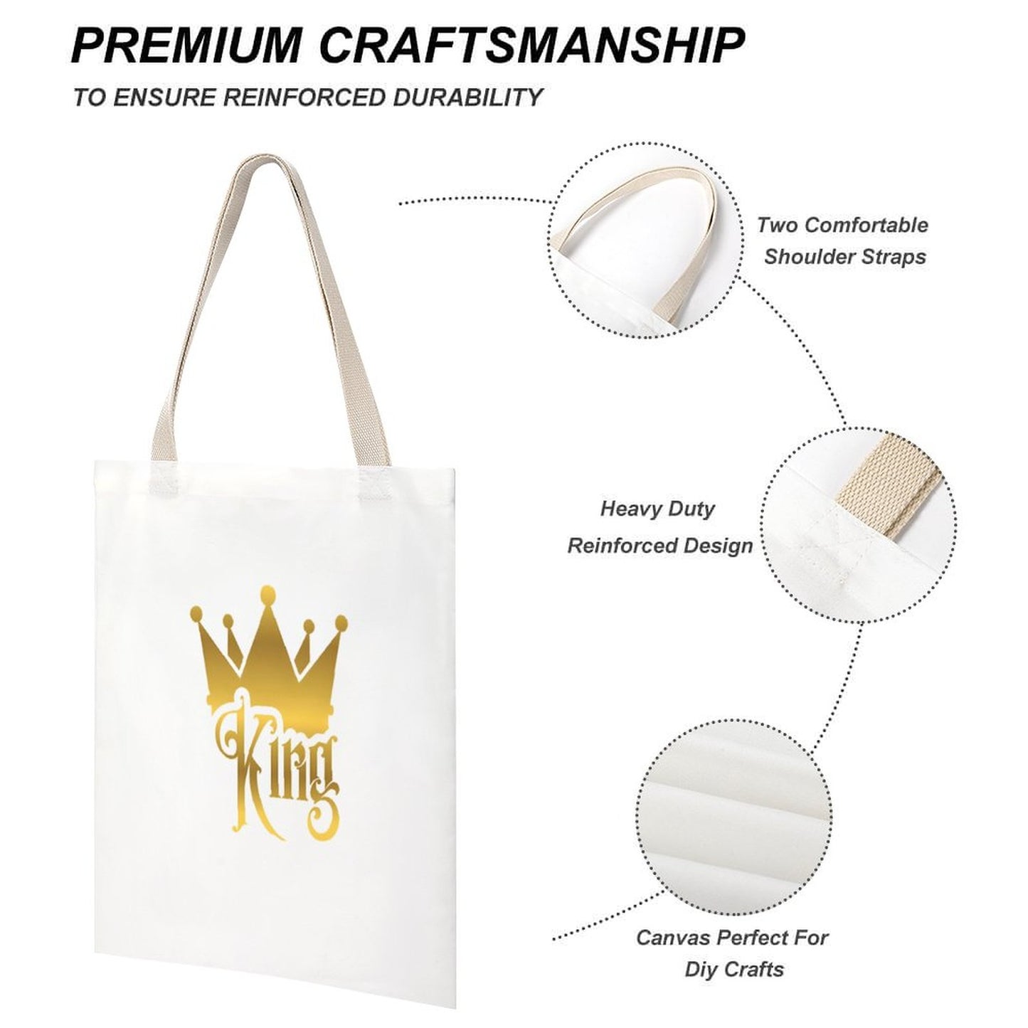 Tote Canvas Bag (Dual-sided Printing)