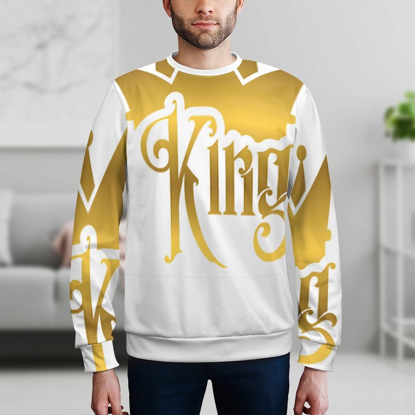 250gsm Round Neck Men's Sweatshirt 4T35 (All-Over Printing)