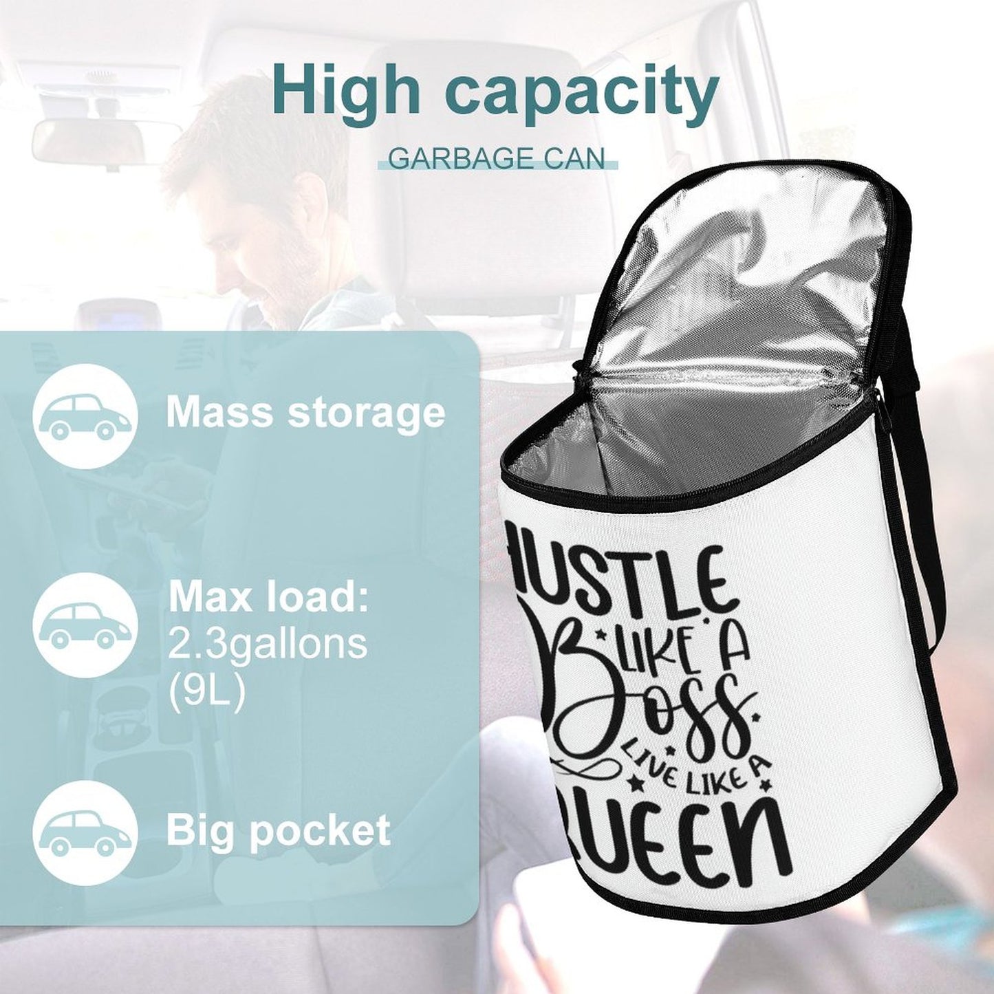 Collapsible Car Trash Bin