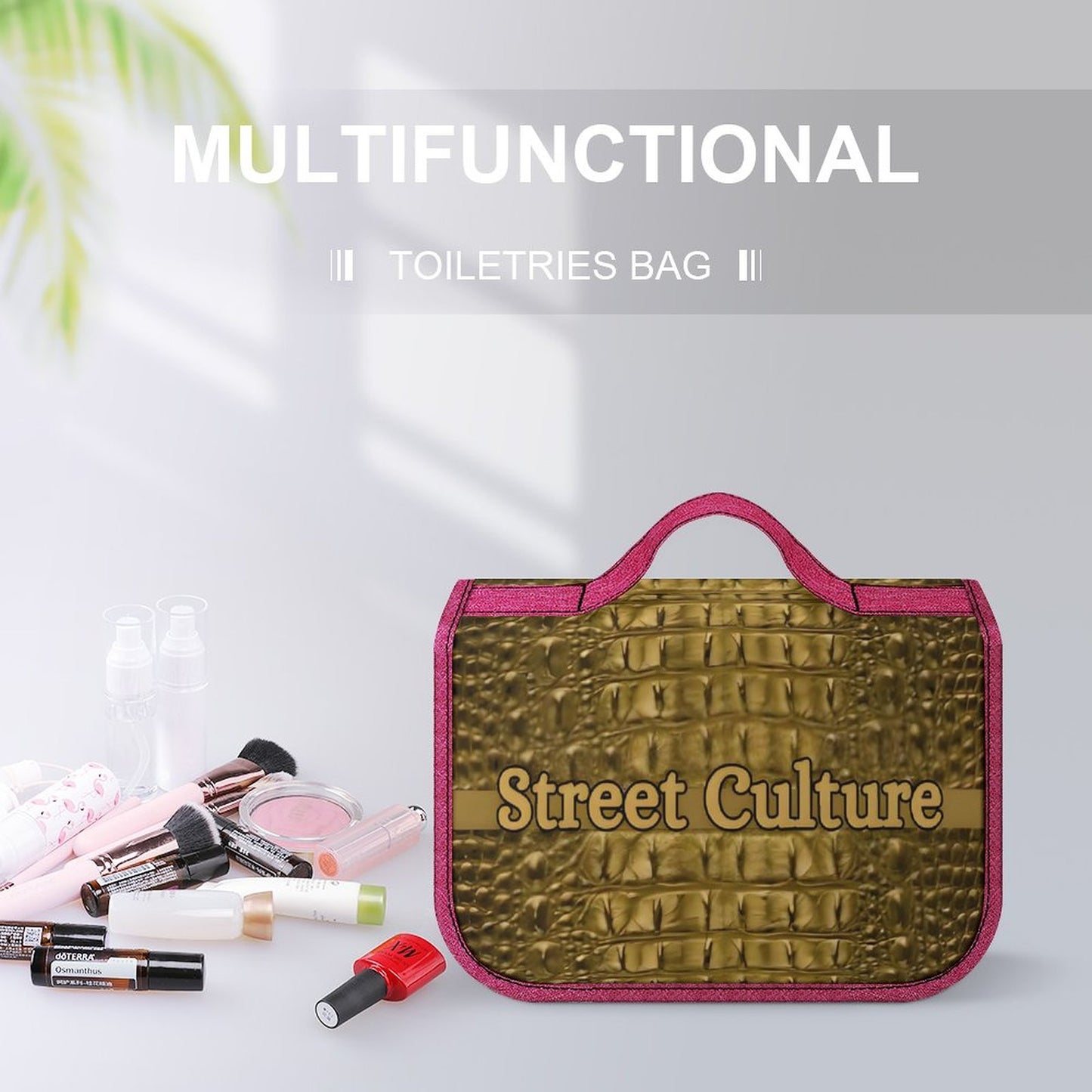 STREET CULTURE Alligator Travel Hanging Toiletry Bags