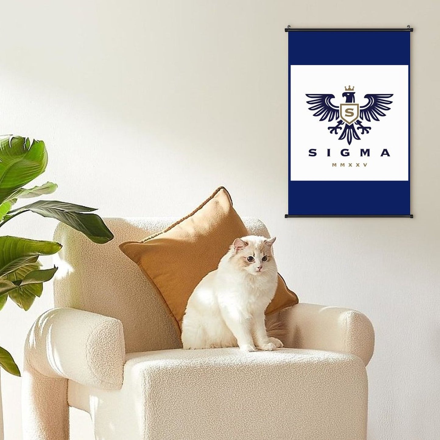 Canvas Hanging Poster with Scrolls-16"x24"/ 40x60cm