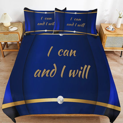 3-Piece Bedding Set-90"x90"/ 229x229cm (Dual-sided Printing)