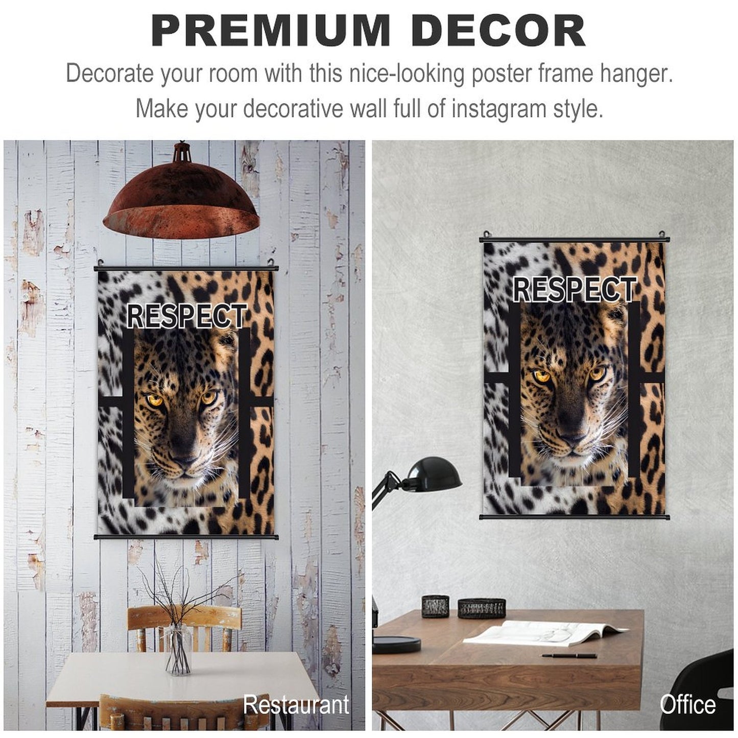 Canvas Hanging Poster with Scrolls-16"x24"/ 40x60cm