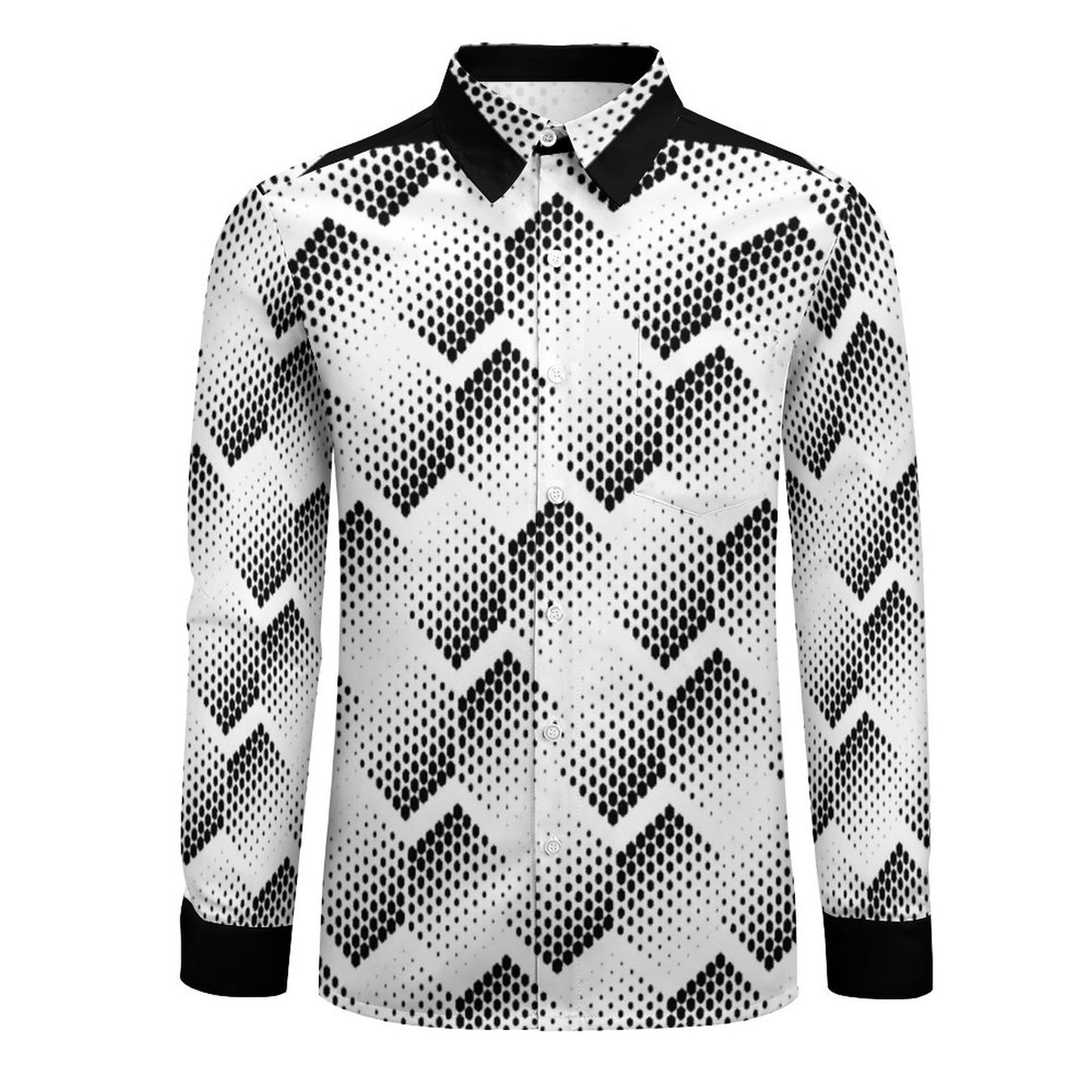 Men's Long Sleeve Shirt with Pocket LS (All-Over Printing)