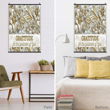Canvas Hanging Poster with Scrolls-16"x24"/ 40x60cm