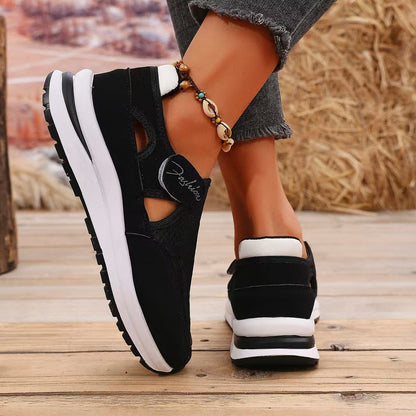 Mesh Round Toe Sneakers (red/navy/black/pink)