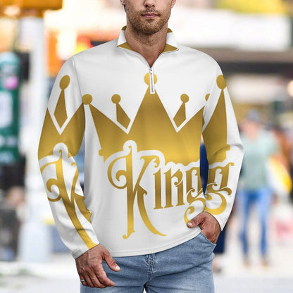300gsm Men's Polo Sweatshirt LM111 (All-Over Printing)