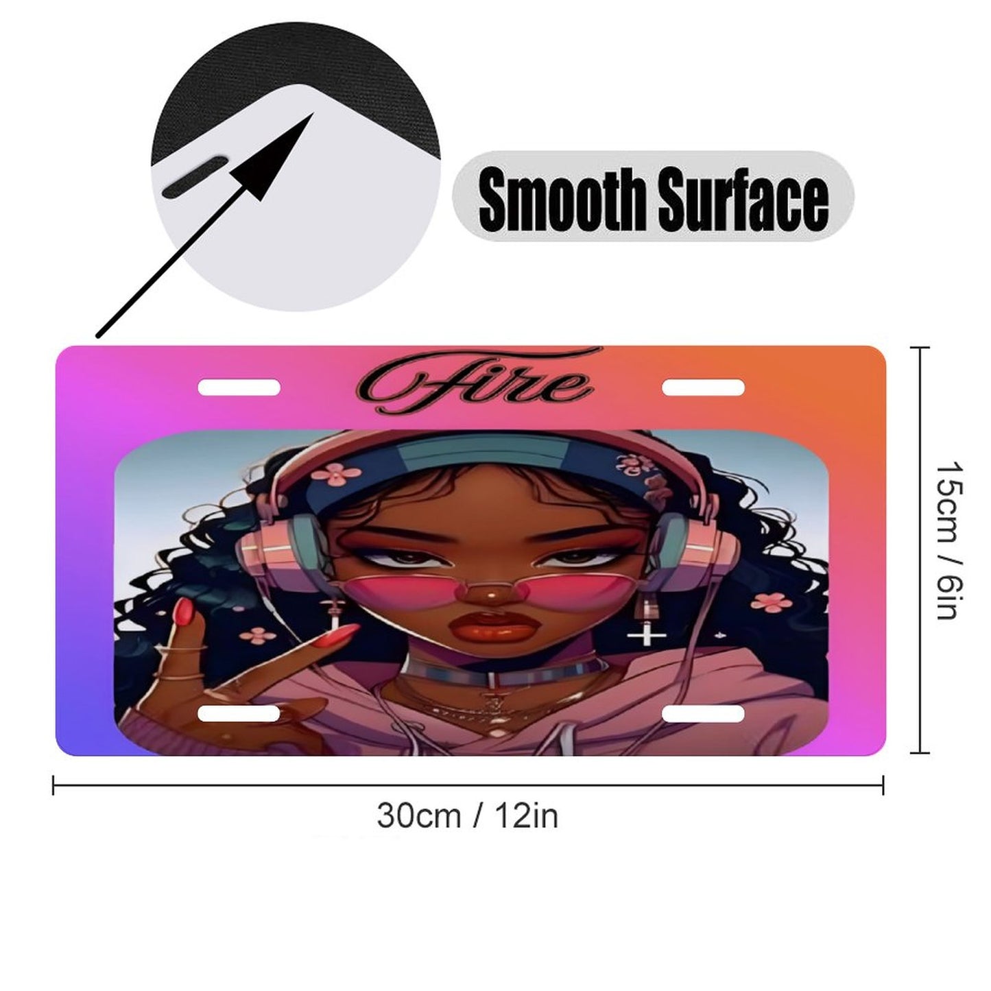 Car License Plate-11.8”x5.9”