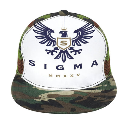 Flat Brim Trucker Hat with Fashion Frontier