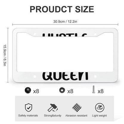 License Plate Frames with 4 Round Holes (1 Pair)