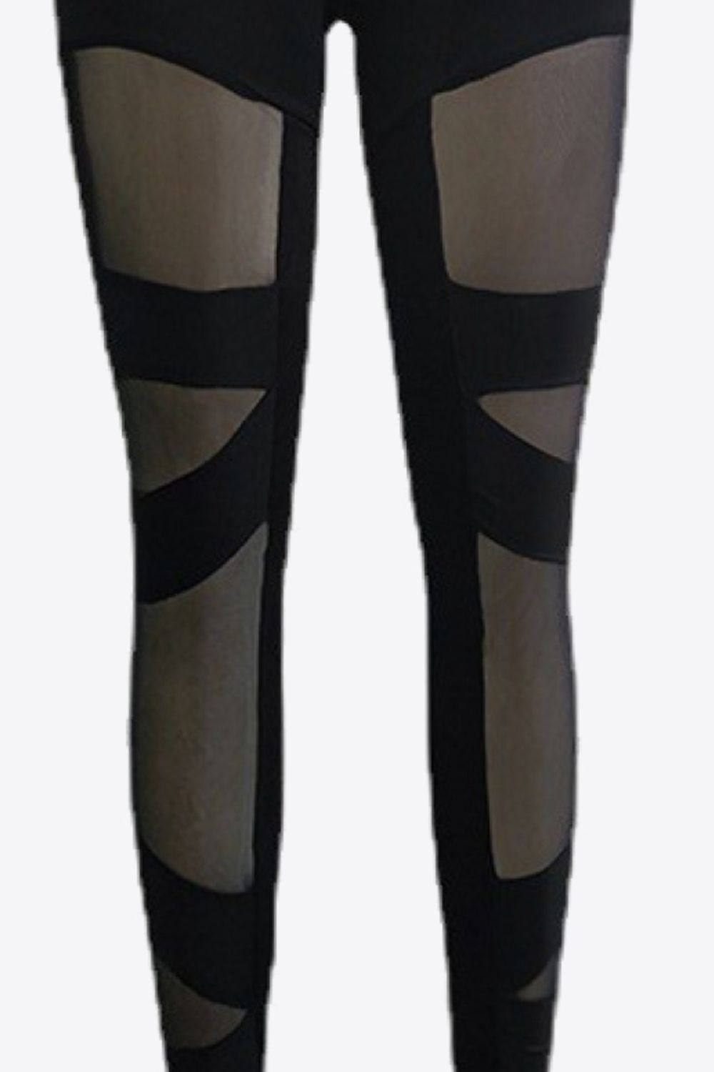 Spliced Mesh Leggings-*XS-L