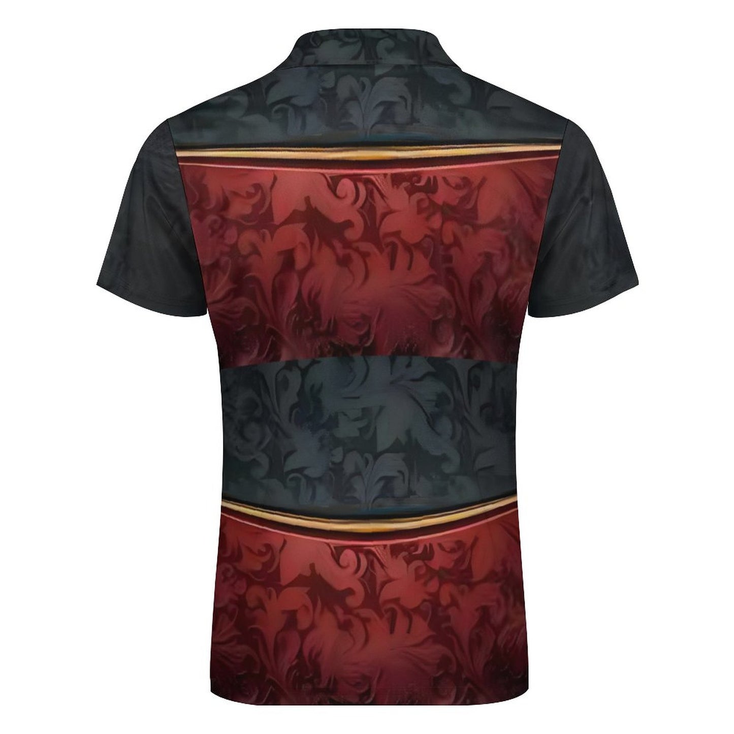 Men's Short Sleeve POLO Shirt with Zipper B470 (All-Over Printing)