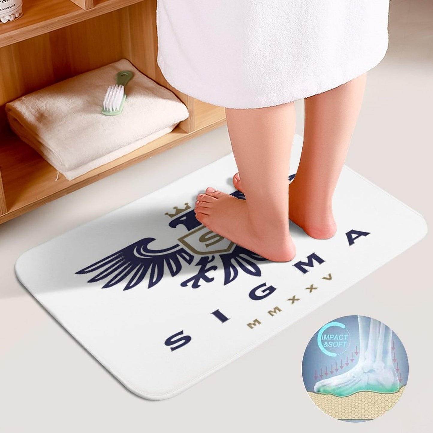Coral Velvet Restroom Rug Set of 3-15.7"x23.6"/ 40x60cm