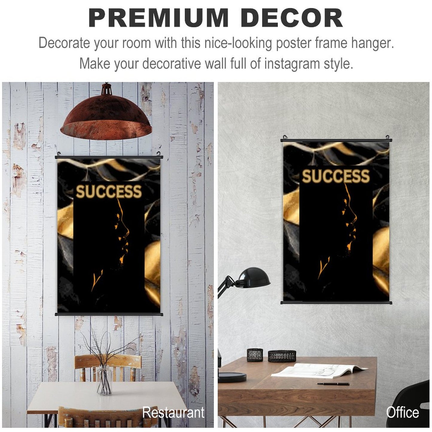 Canvas Hanging Poster with Scrolls-16"x24"/ 40x60cm