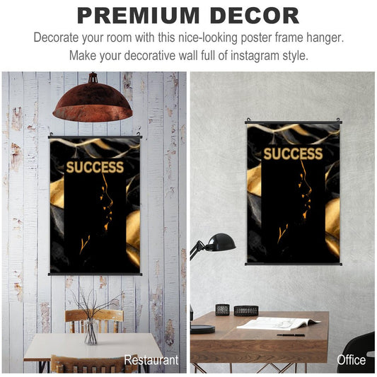 Canvas Hanging Poster with Scrolls-16"x24"/ 40x60cm-SUCCESS