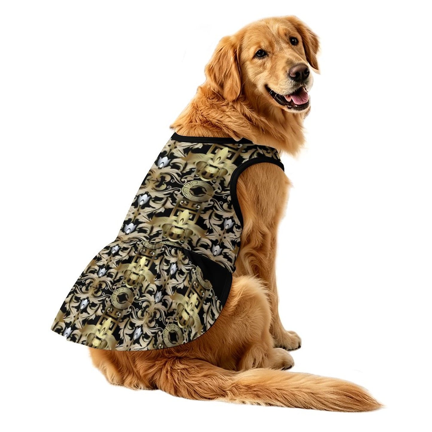 Plus Size Pet Ruffled Dress-XL-3XL