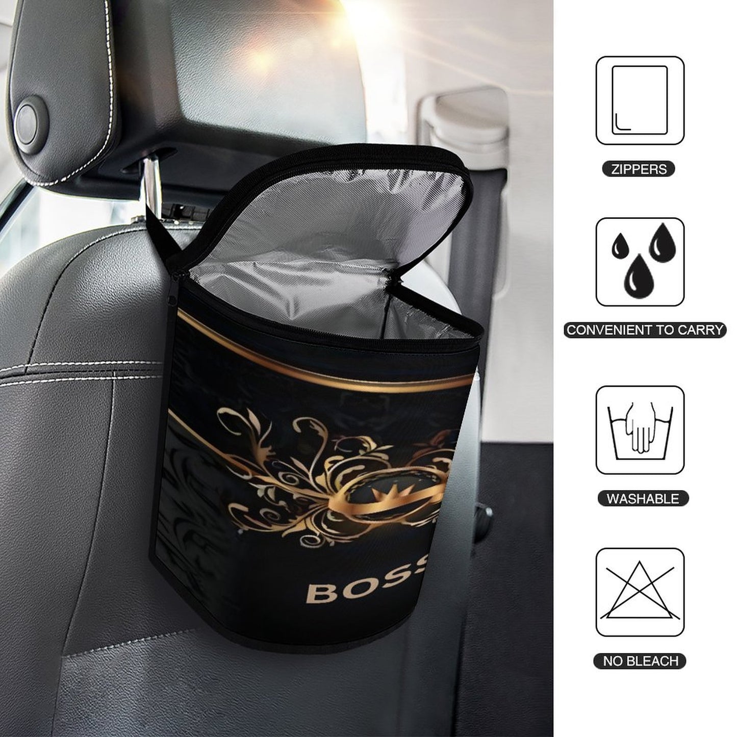 Collapsible Car Trash Bin