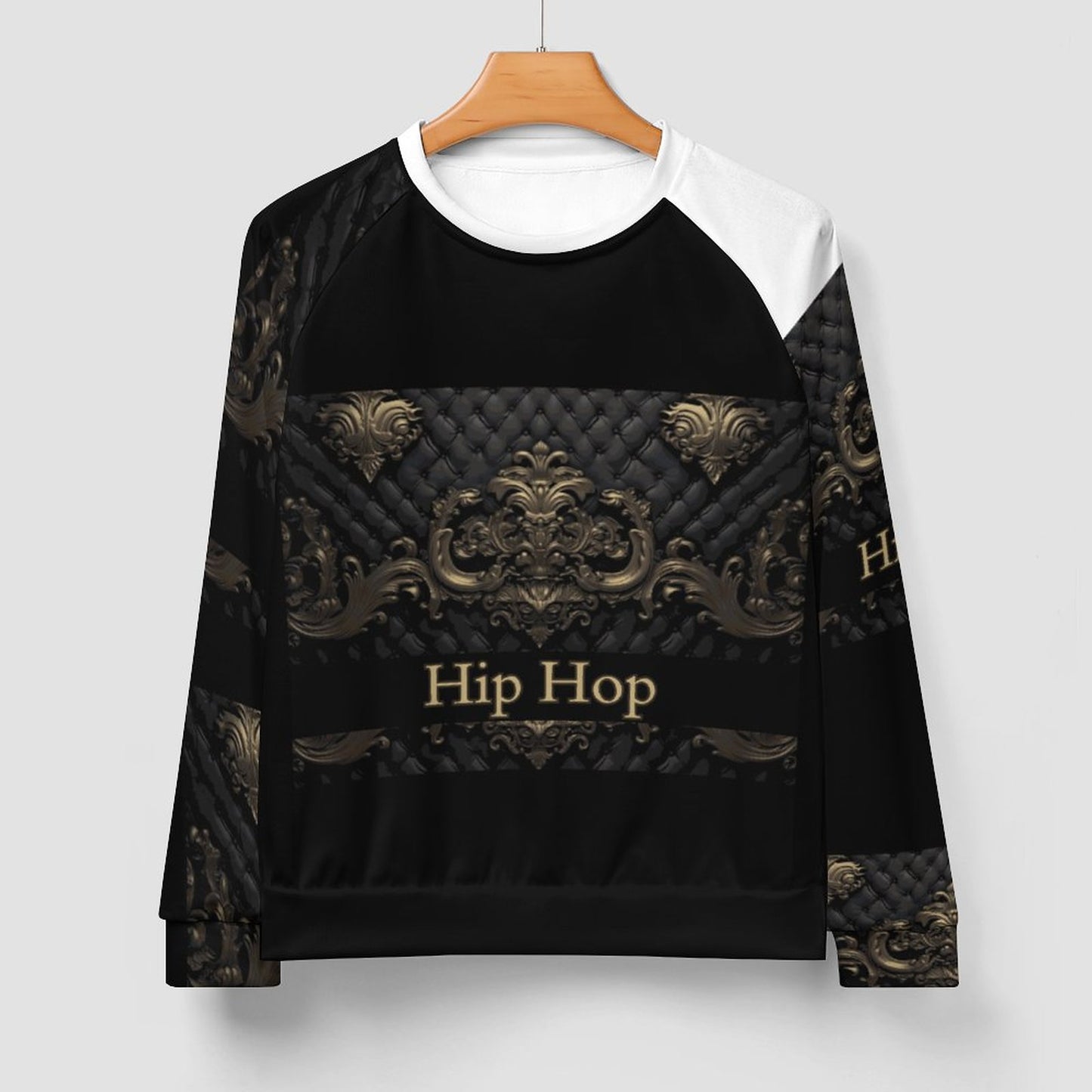 280gsm Men's Crewneck Sweatshirt Raglan A27H (All-Over Printing)
