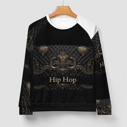 280gsm Men's Crewneck Sweatshirt Raglan A27H (All-Over Printing)