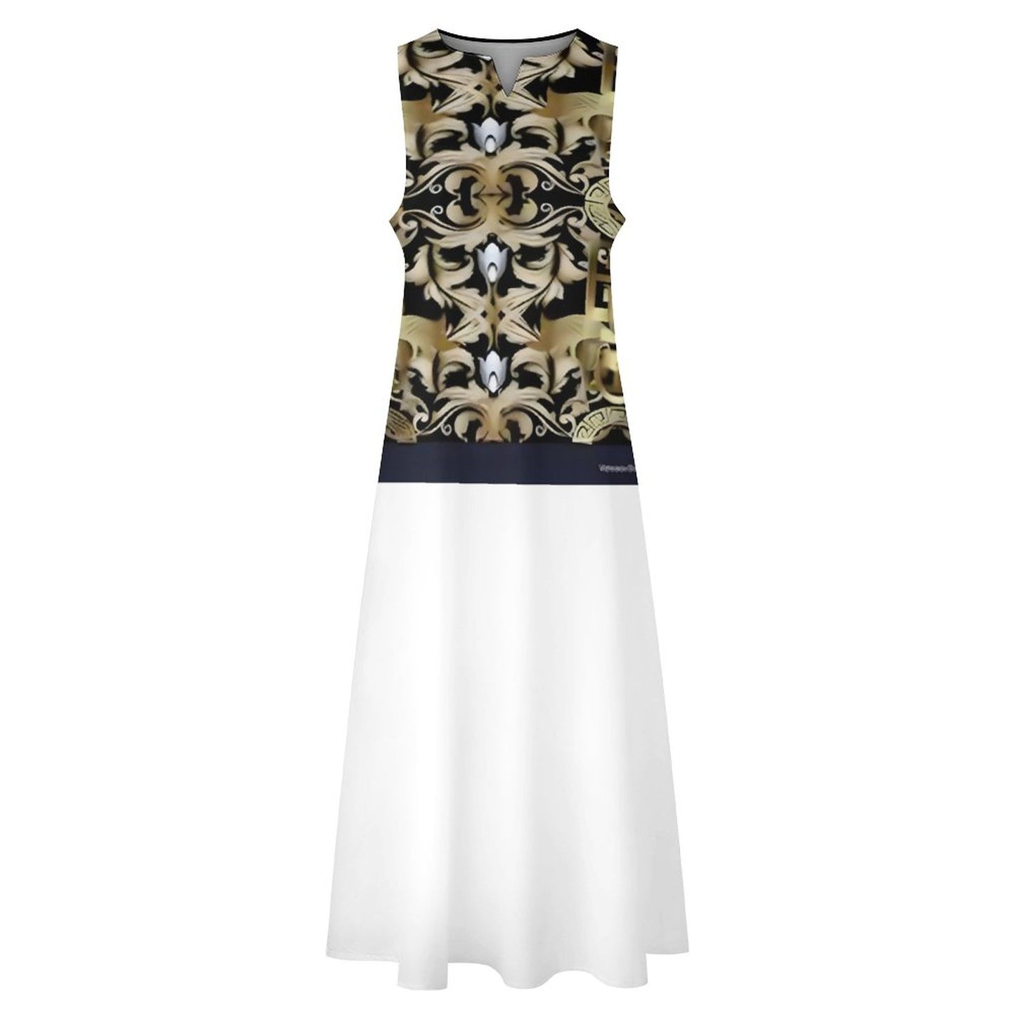Sleeveless Ankle-length Dress GQ (All-Over Printing)