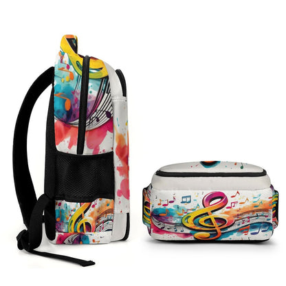 MUSIC GRAFFITI Multi-Pocket Backpack