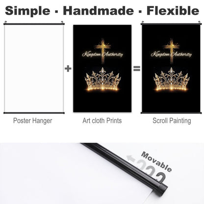 Canvas Hanging Poster with Scrolls-16"x24"/ 40x60cm