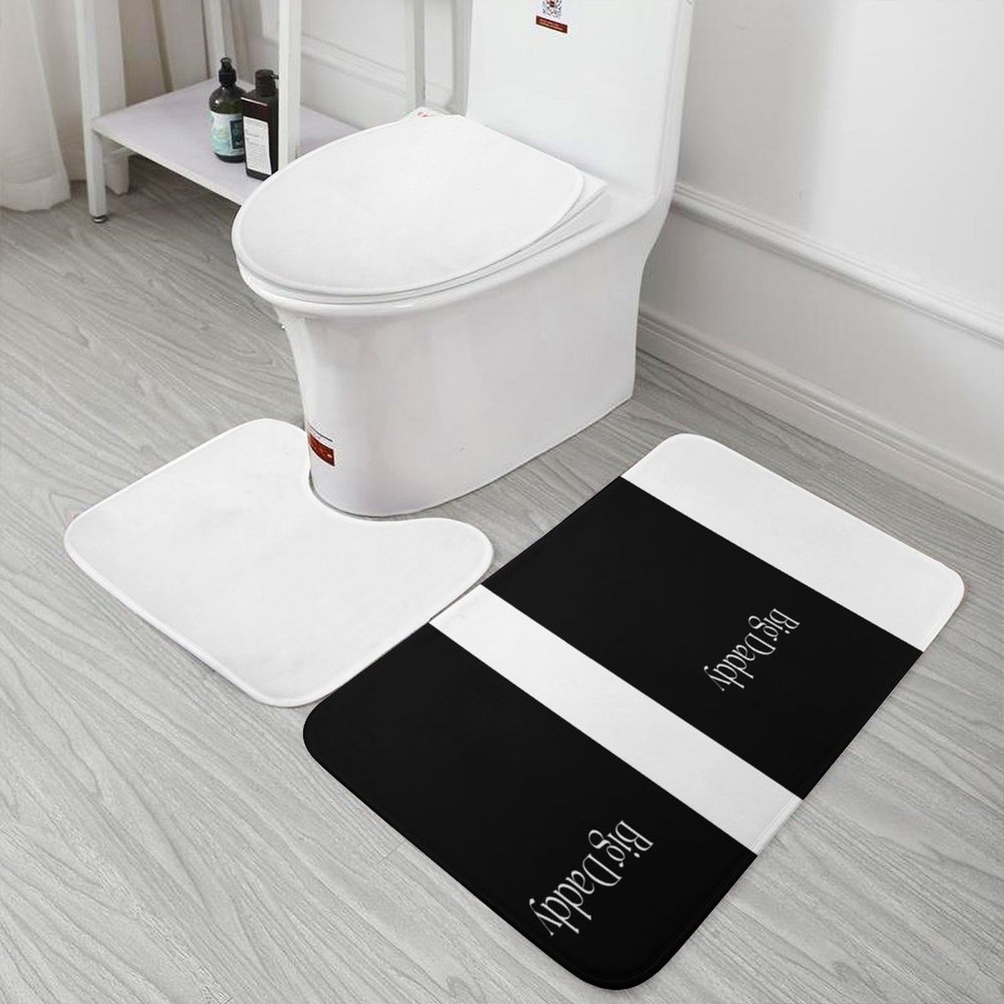 Coral Velvet Restroom Rug Set of 3-15.7"x23.6"/ 40x60cm