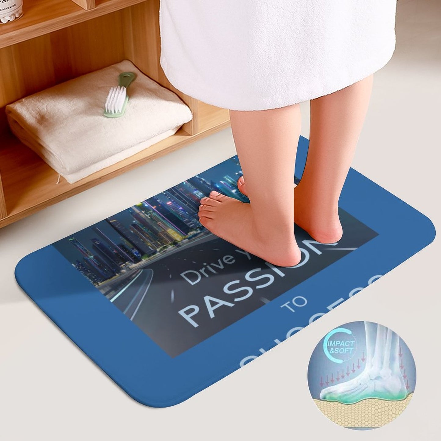 Coral Velvet Restroom Rug Set of 3-15.7"x23.6"/ 40x60cm