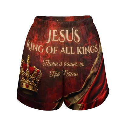 Loose High Waisted Shorts(All-Over Printing)