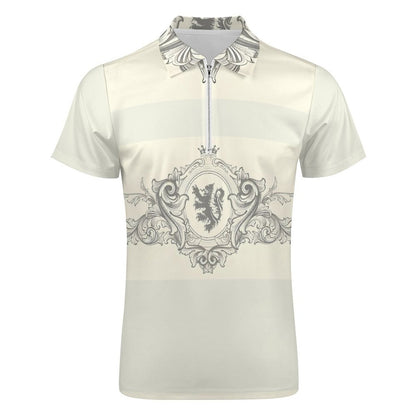 Men's Short Sleeve POLO Shirt with Zipper B470 (All-Over Printing)