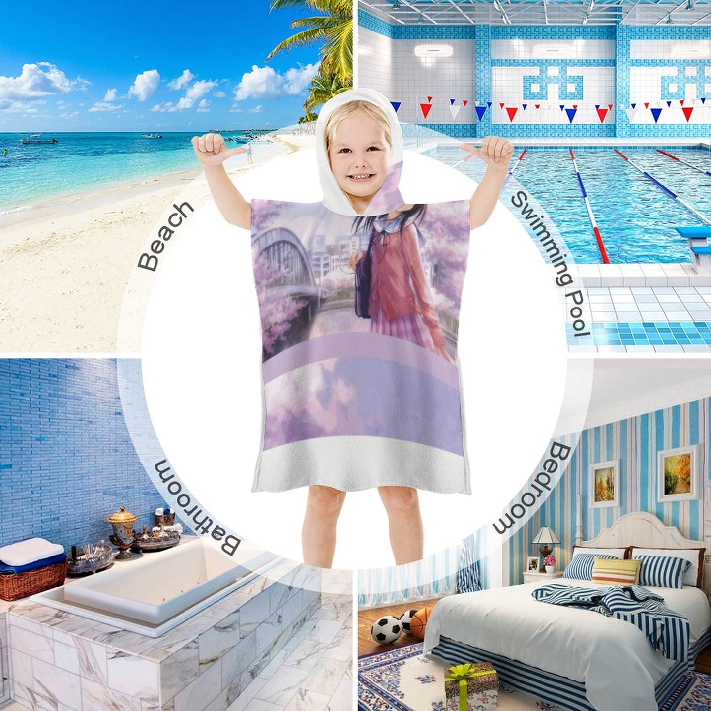 Hooded Towel for Kids (All-Over Printing)