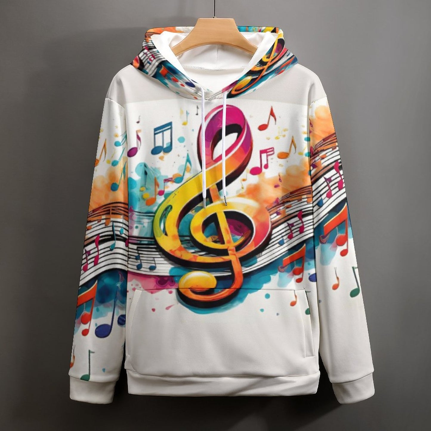 MUSIC GRAFFITI Women's Hoodie-SMALL-3XL