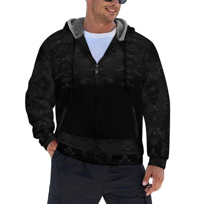 230gsm Full Zip up Hoodie with Plush Lining WZIP (All-Over Printing)