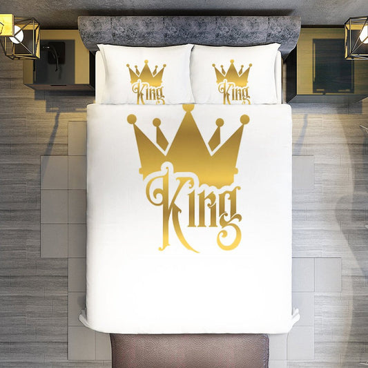 3-Piece Bedding Set-90"x90"/ 229x229cm (Dual-sided Printing)