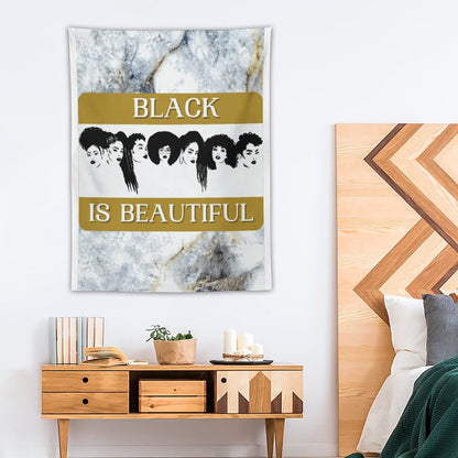 Wall Art with Vertical Tapestry