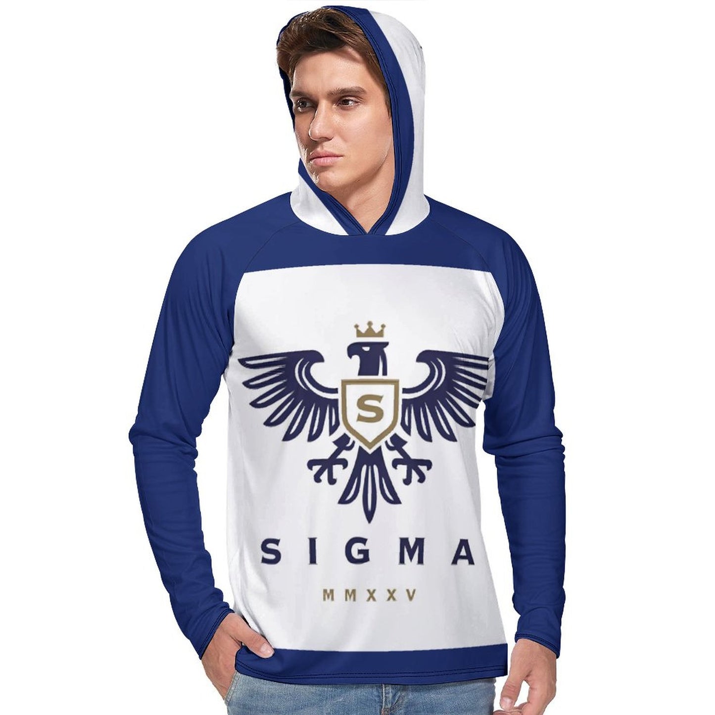 Men's Long Sleeve Hoodie NZ145 (All-Over Printing)